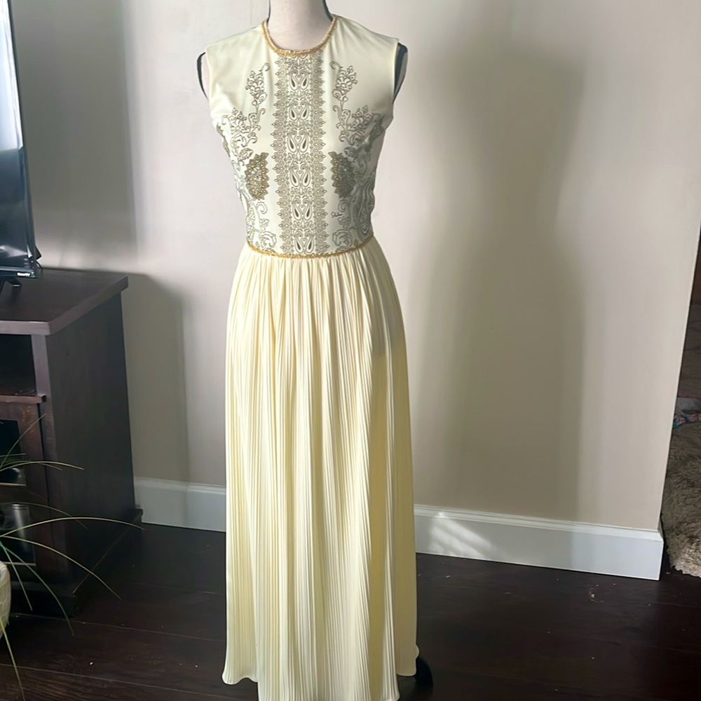 Vintage 60’s/70’s ALFRED SHAHEEN California Hawaii Signed Maxi Dress Size 8